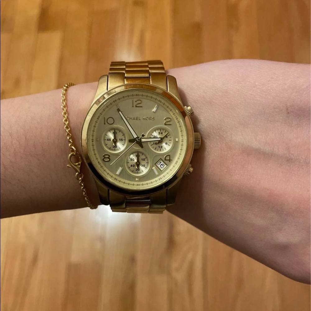 Michael kors gold stainless watch